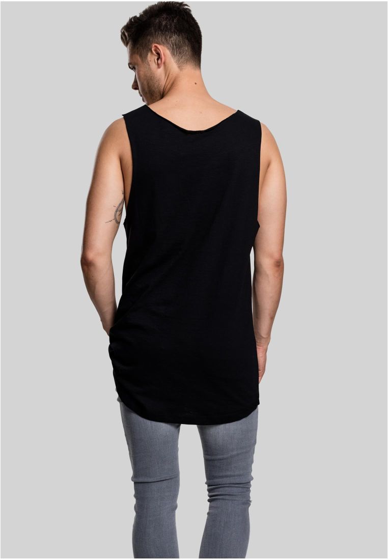 Long Shaped Open Edge Loose Tank - Miesten T-paidat - TTUTB964 - 5
