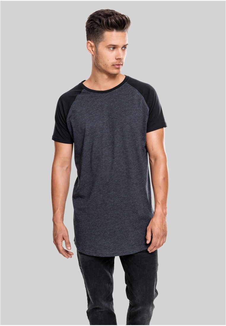 Shaped Raglan Long Tee - Mens t-shirts - TTUTB966 - 1