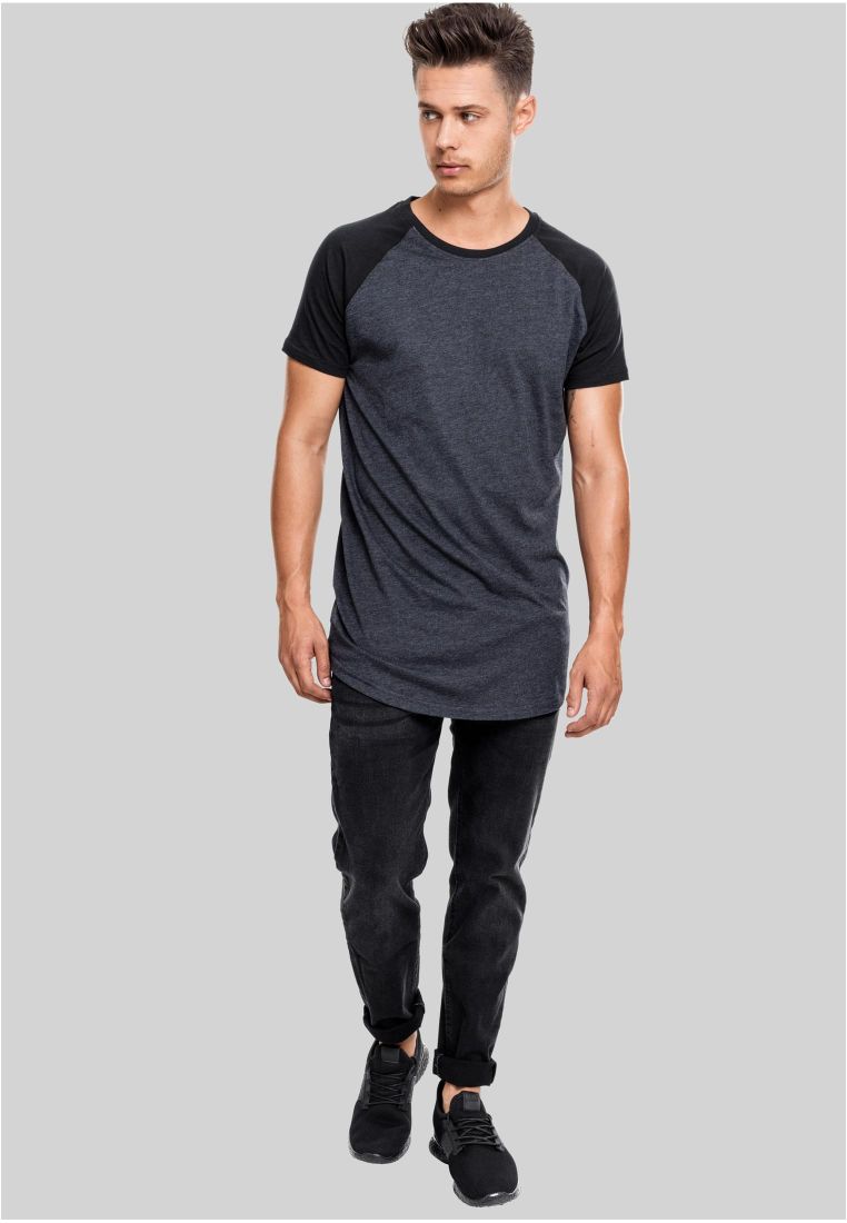Shaped Raglan Long Tee - Mens t-shirts - TTUTB966 - 7