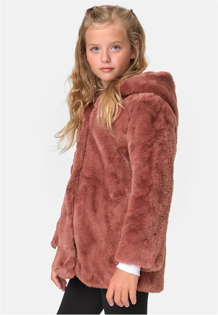 Girls Hooded Teddy Coat