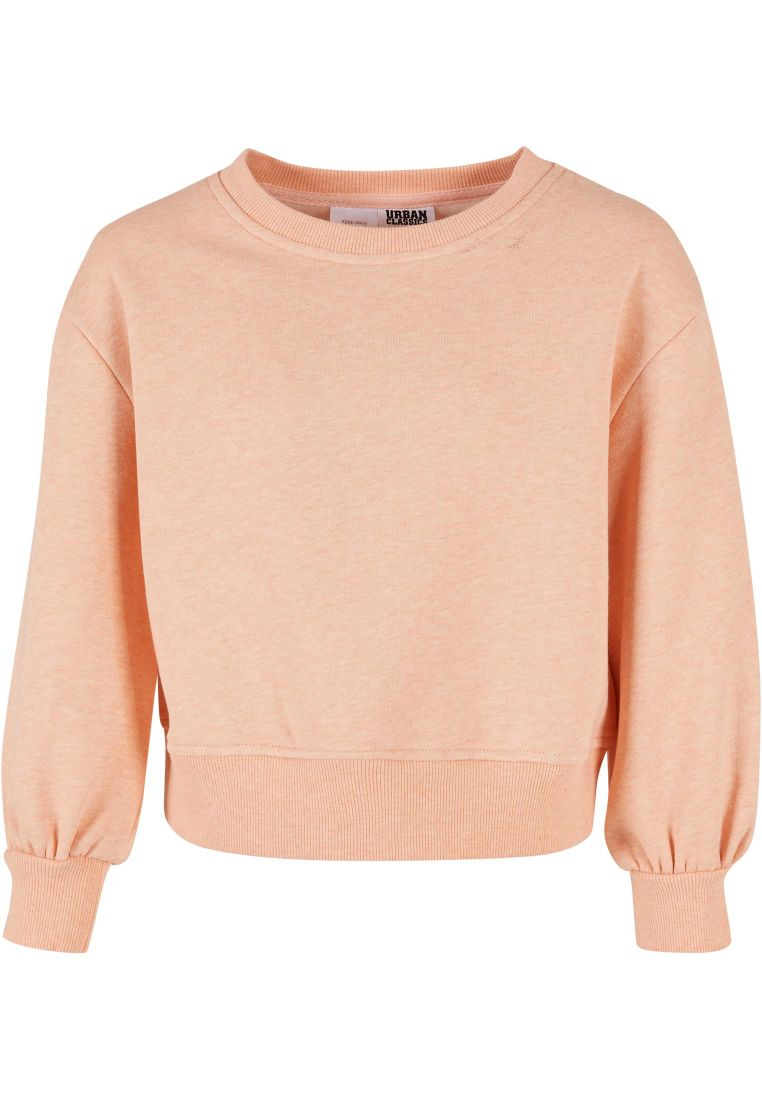 Girls Oversized Color Melange Crewneck - LASTENVAATTEET - TTUUCK4102 - 2