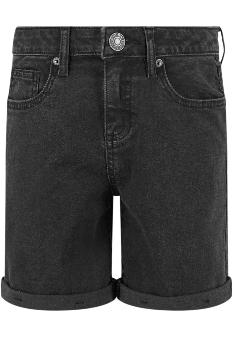 Girls Organic Stretch Denim 5 Pocket Shorts