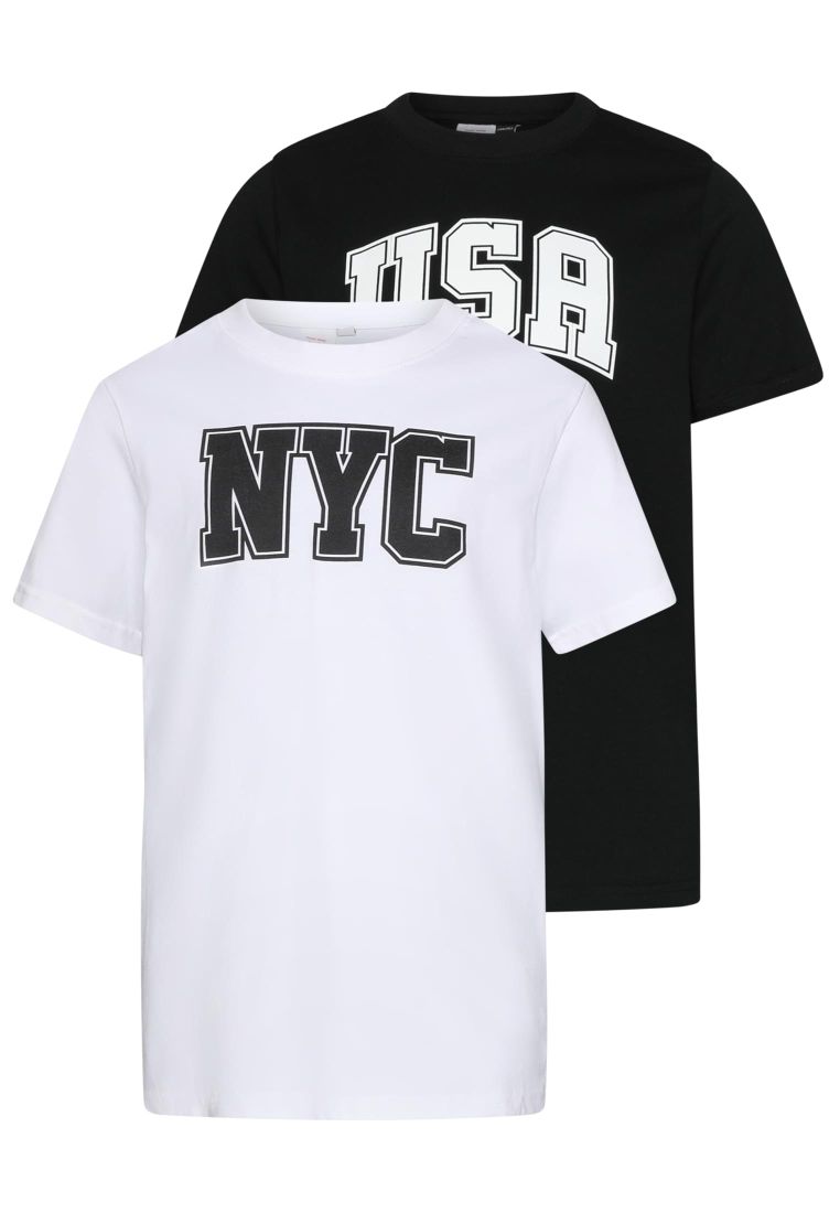 T-Shirt 2 Pack - kurzarm - USA & NYC College - LASTENVAATTEET - TTUUCK7888A - 9