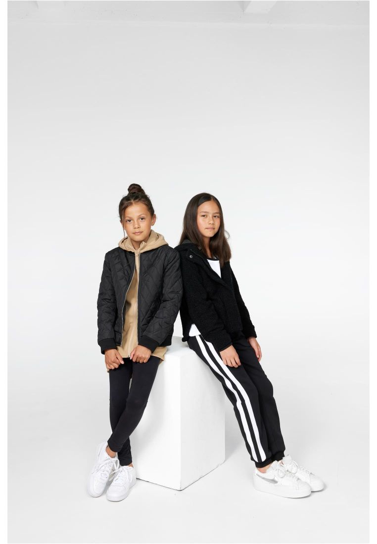 Girls Diamond Quilt Nylon Jacket - LASTENVAATTEET - TTUUCK806 - 38