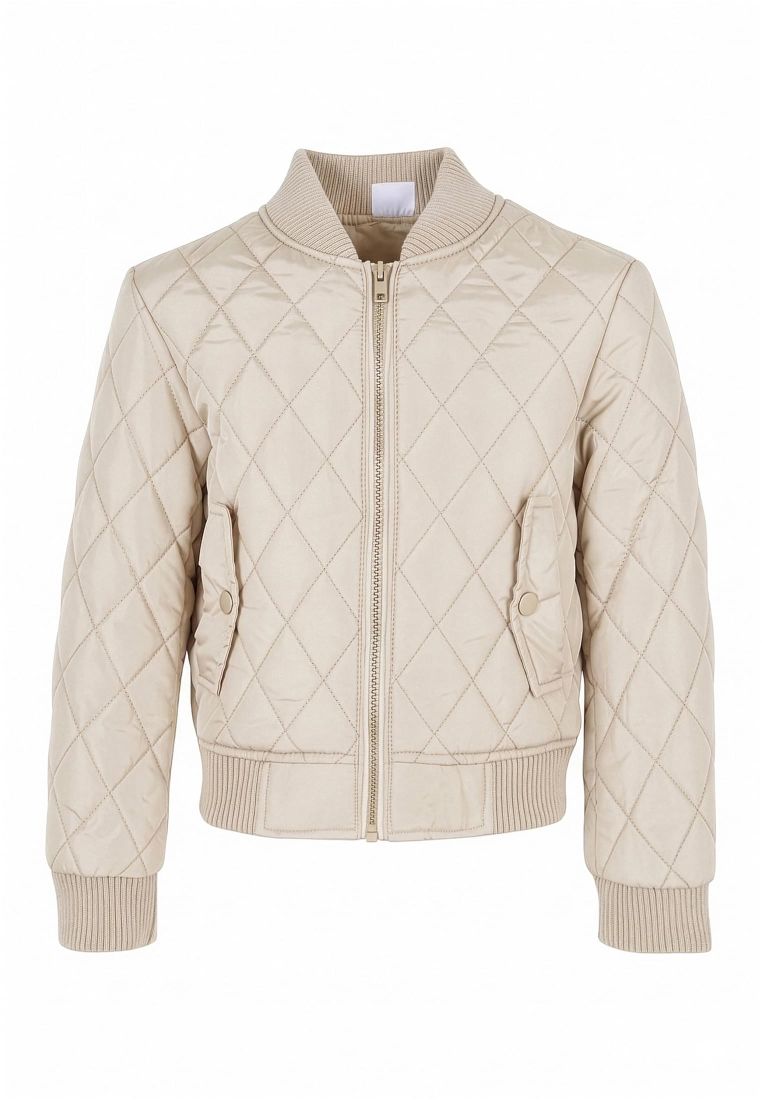 Girls Diamond Quilt Nylon Jacket - LASTENVAATTEET - TTUUCK806 - 182