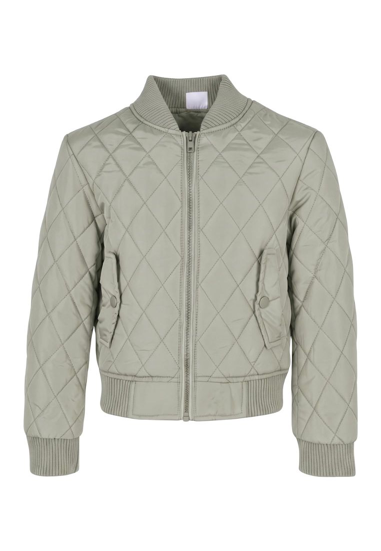 Girls Diamond Quilt Nylon Jacket - LASTENVAATTEET - TTUUCK806 - 332