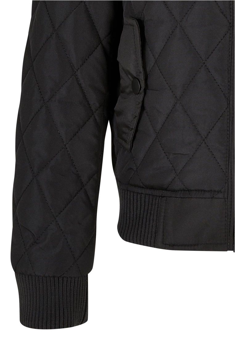 Girls Diamond Quilt Nylon Jacket - LASTENVAATTEET - TTUUCK806 - 41