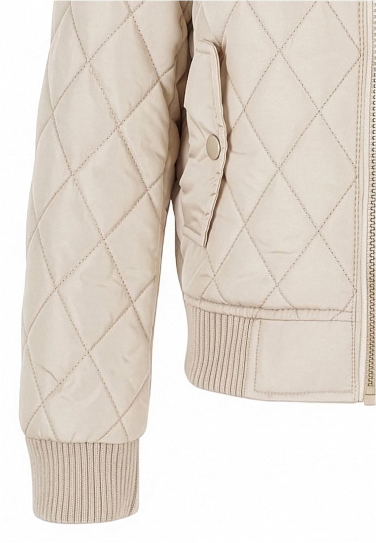 Girls Diamond Quilt Nylon Jacket - LASTENVAATTEET - TTUUCK806 - 186
