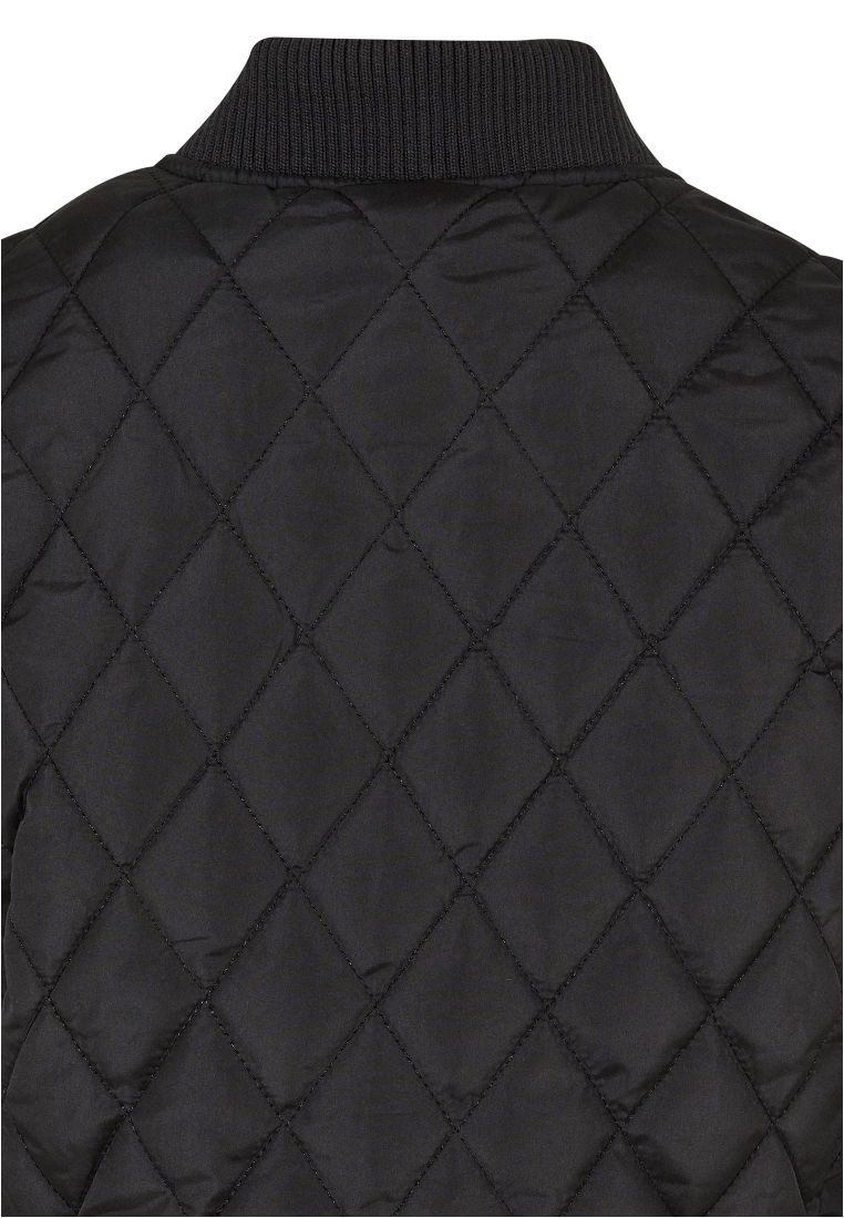 Girls Diamond Quilt Nylon Jacket - LASTENVAATTEET - TTUUCK806 - 42