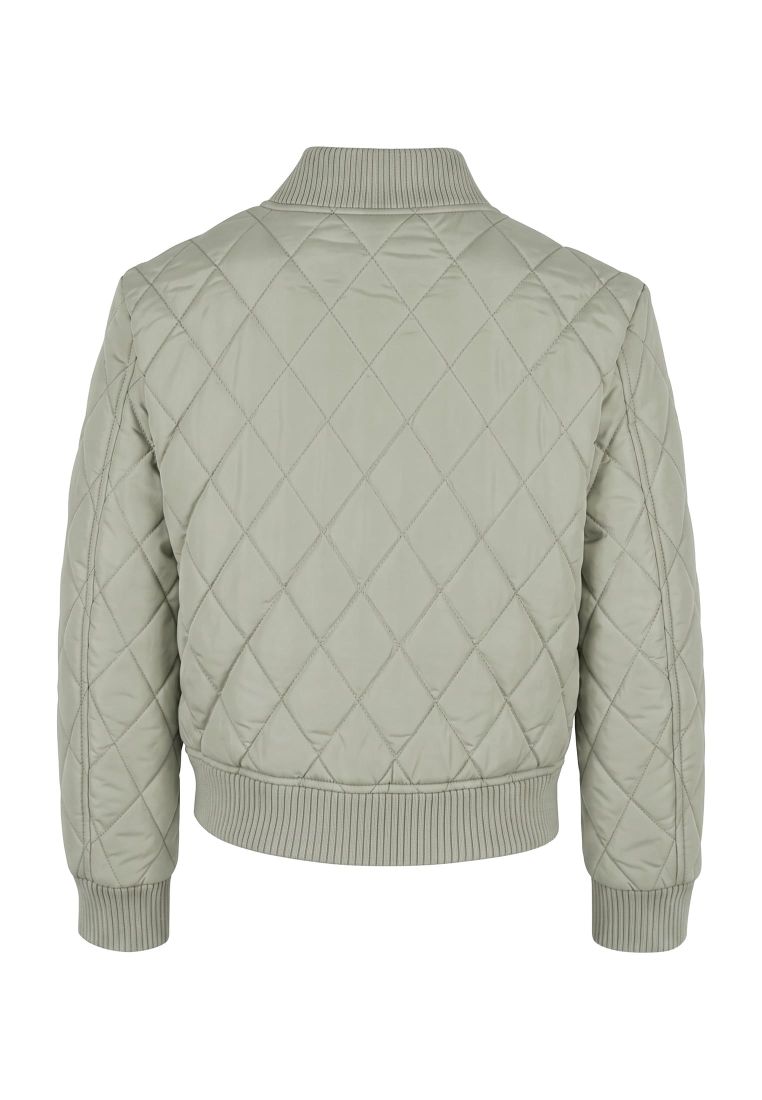 Girls Diamond Quilt Nylon Jacket - LASTENVAATTEET - TTUUCK806 - 335