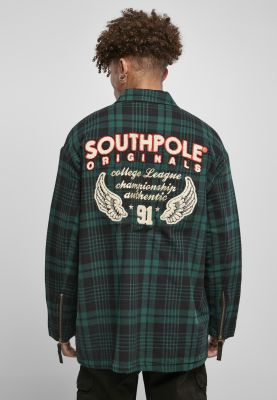 Southpole Flannel Application Shirt Jacket