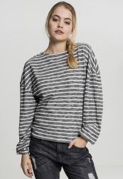 Ladies Oversize Stripe Pullover