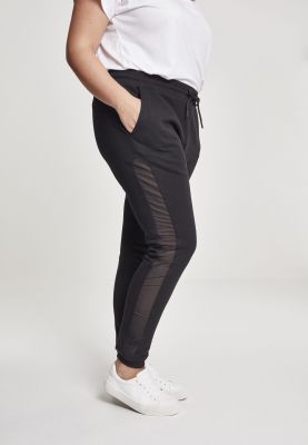 Ladies Tech Mesh Side Stripe Sweatpants