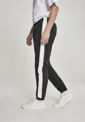 Side Striped Crinkle Track Pants