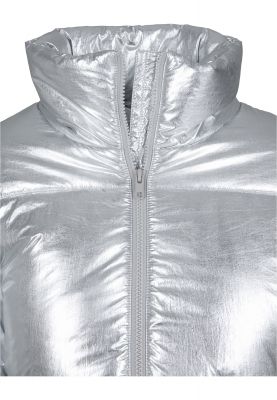 Ladies Metalic Puffer Jacket