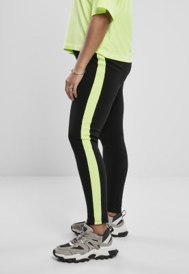 Black pants with neon 2024 stripe