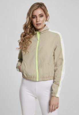 Ladies Short Piped Track Jacket