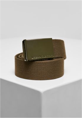 Colored Buckle Canvas Belt 2-Pack