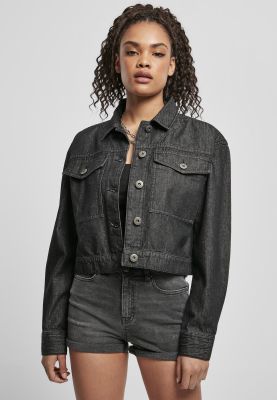 Ladies oversize hot sale denim jacket