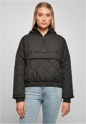 Ladies Diamond Pull Quilted Over Jacket-TB4555 Oversized