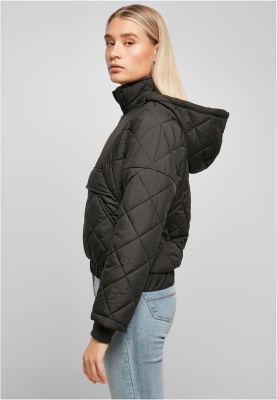 Quilted Over Oversized Pull Ladies Diamond Jacket-TB4555