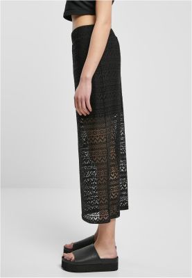 Ladies Stretch Crochet Lace Midi Skirt
