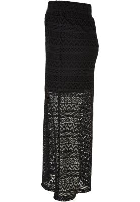Ladies Stretch Crochet Lace Midi Skirt