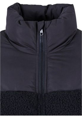Ladies Short Sherpa Mix Puffer Jacket