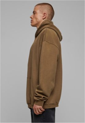 Washed Acid Hoodie - Brown, mnml