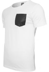 Synthetic Leather Pocket Tee