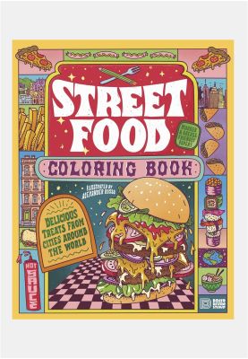 Street Food Coloring Book